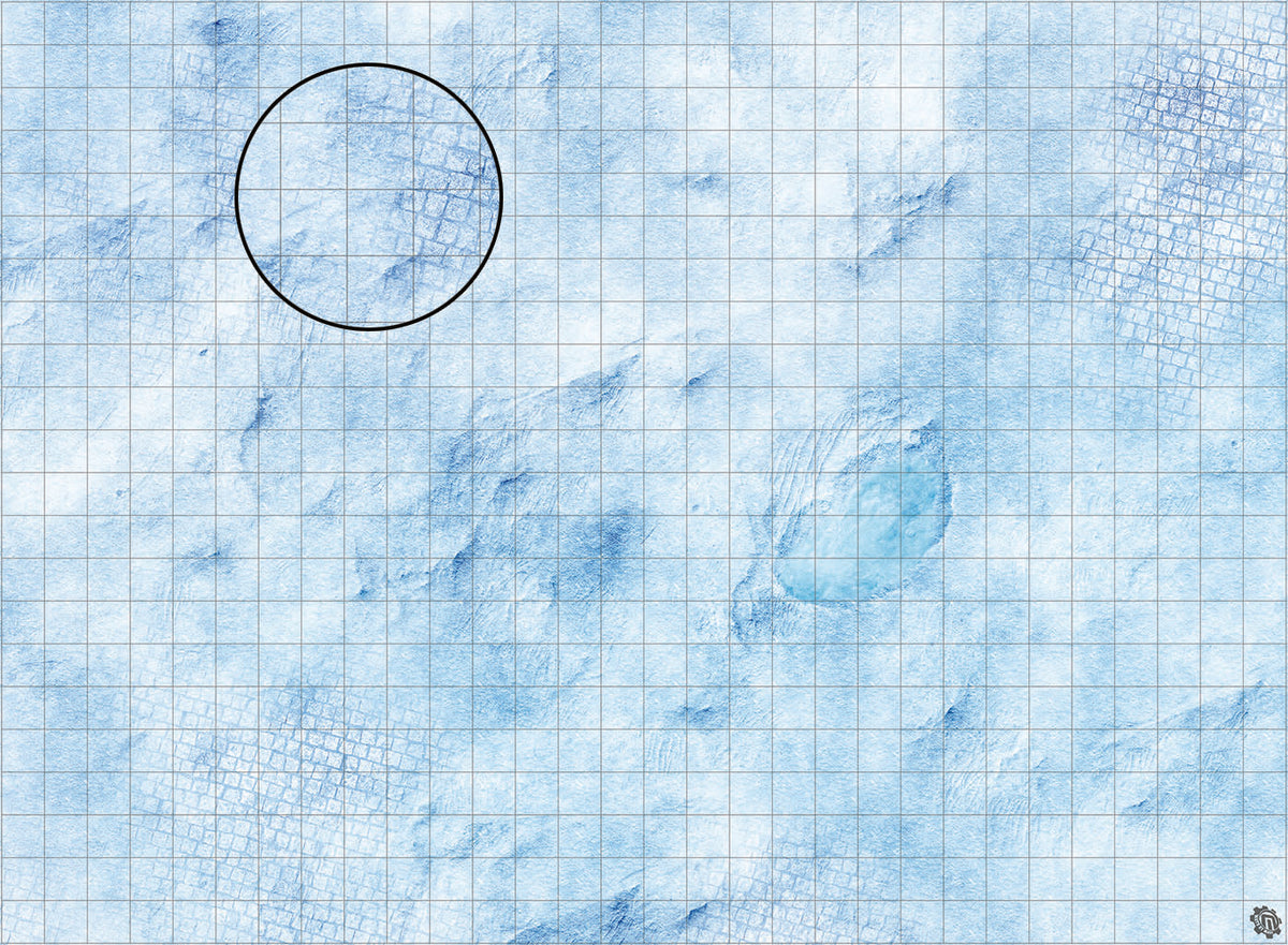 Mats by Mars: Frosty Cobbles Tabletop Wargaming Play Mat