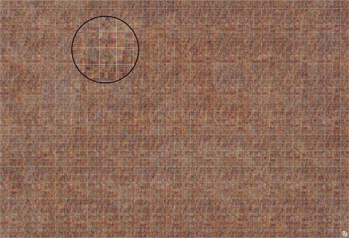 Mats by Mars: Sett in Stone (Red) Tabletop Wargaming Play Mat
