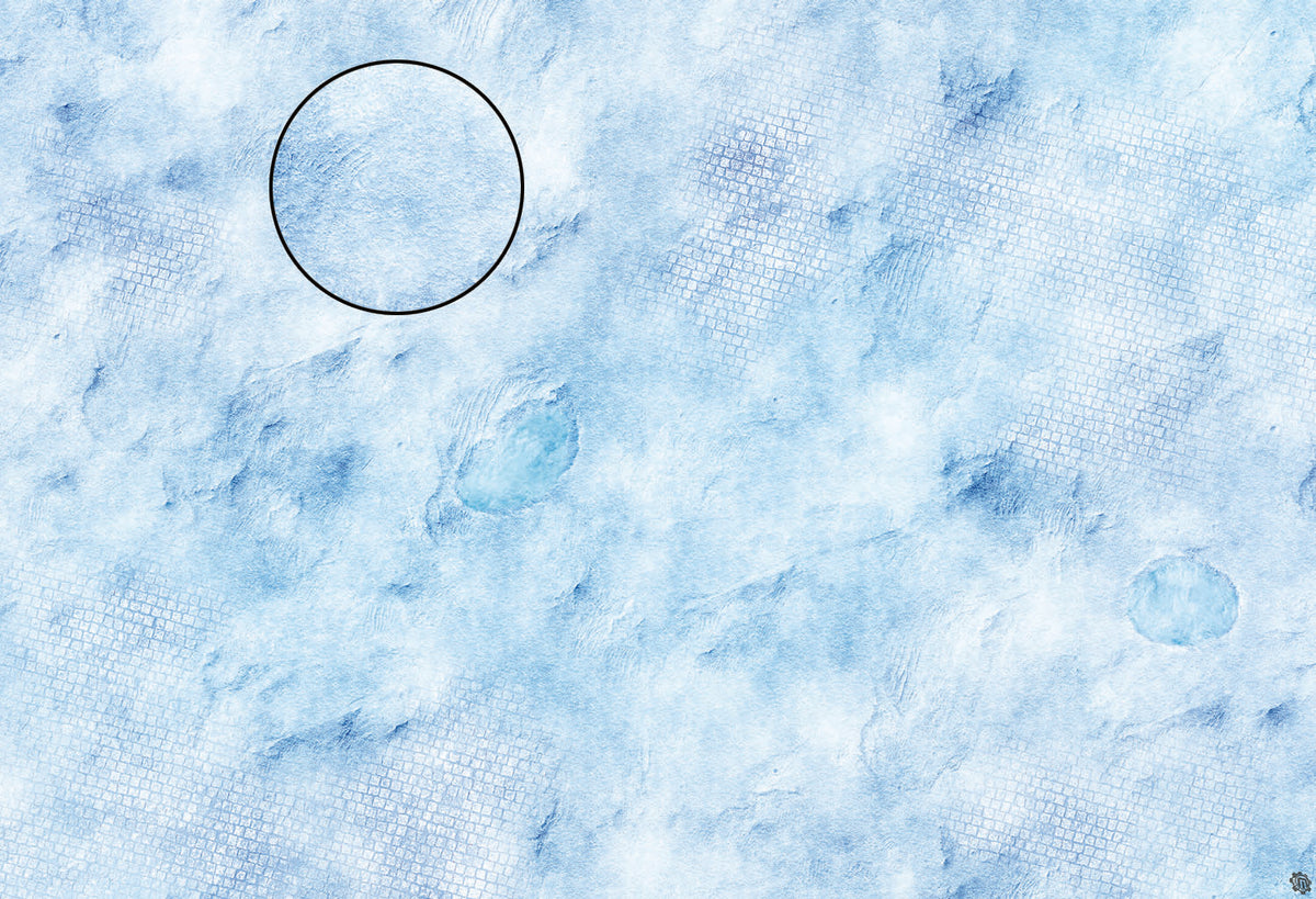 Mats by Mars: Frosty Cobbles Tabletop Wargaming Play Mat