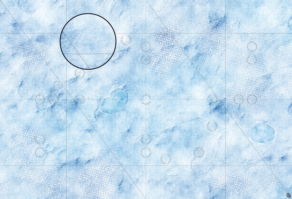 Mats by Mars: Frosty Cobbles Tabletop Wargaming Play Mat