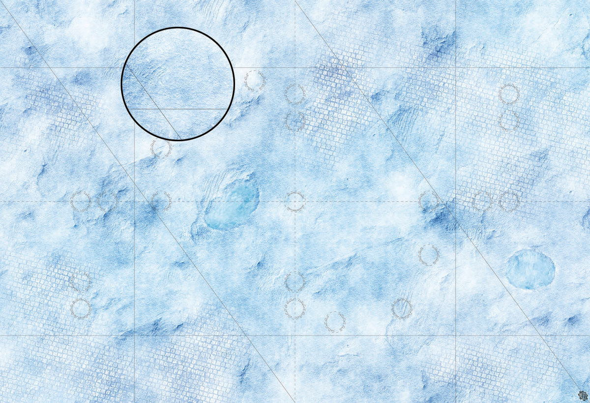 Mats by Mars: Frosty Cobbles Tabletop Wargaming Play Mat