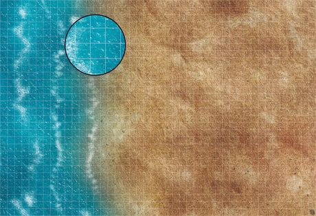 Mats by Mars: Treasure Beach Tabletop Wargaming Play Mat