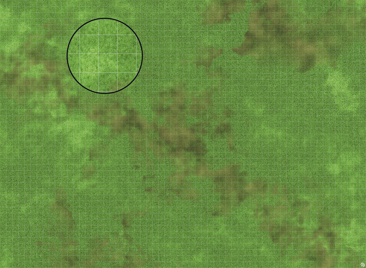 Mats by Mars: Verdant Fields Tabletop Wargaming Play Mat