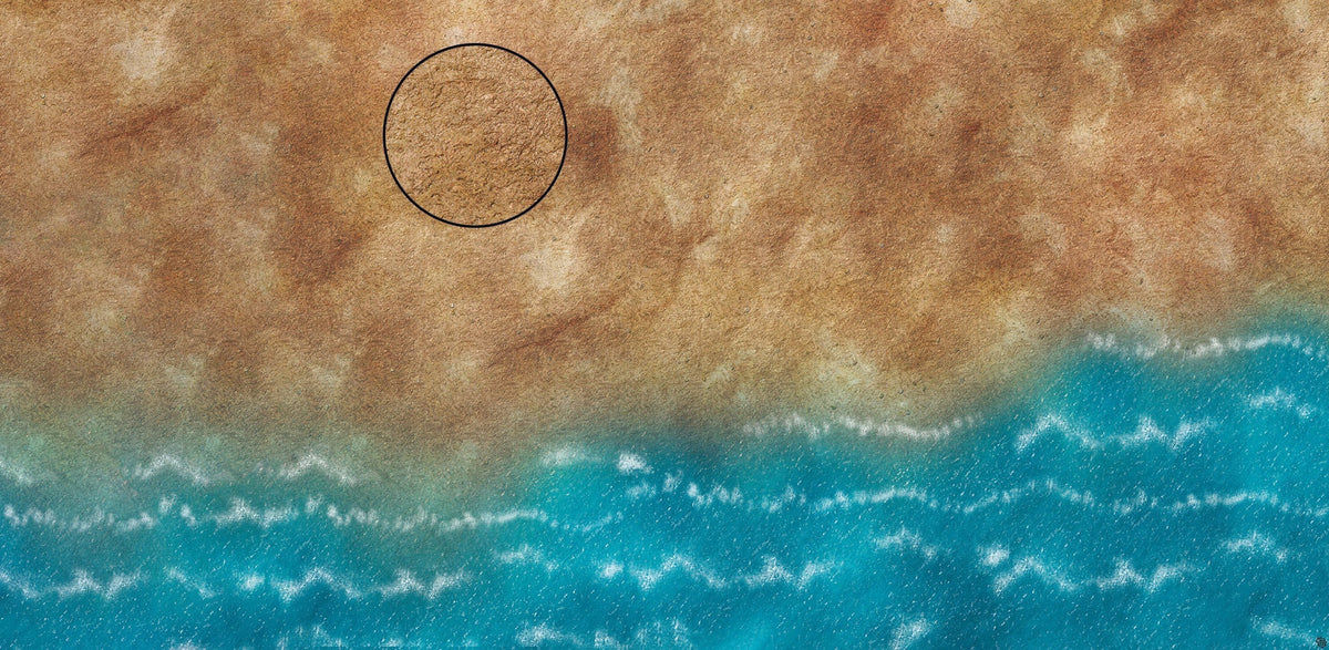 Mats by Mars: Treasure Beach Tabletop Wargaming Play Mat