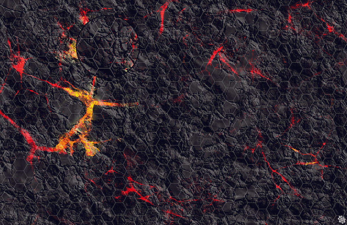 Mats by Mars: Molten Crust Tabletop Wargaming Play Mat
