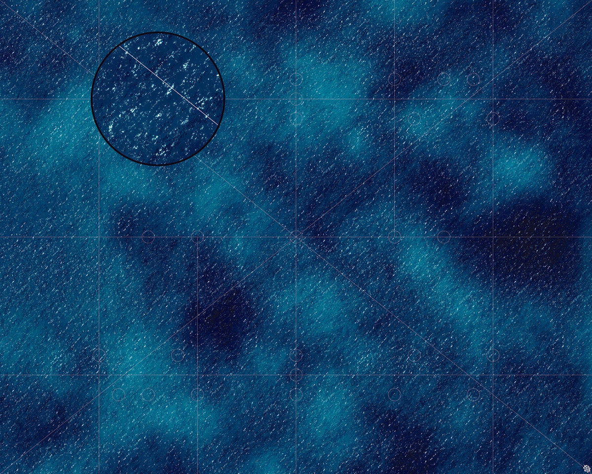 Mats by Mars: Dark Caribbean Tabletop Wargaming Play Mat