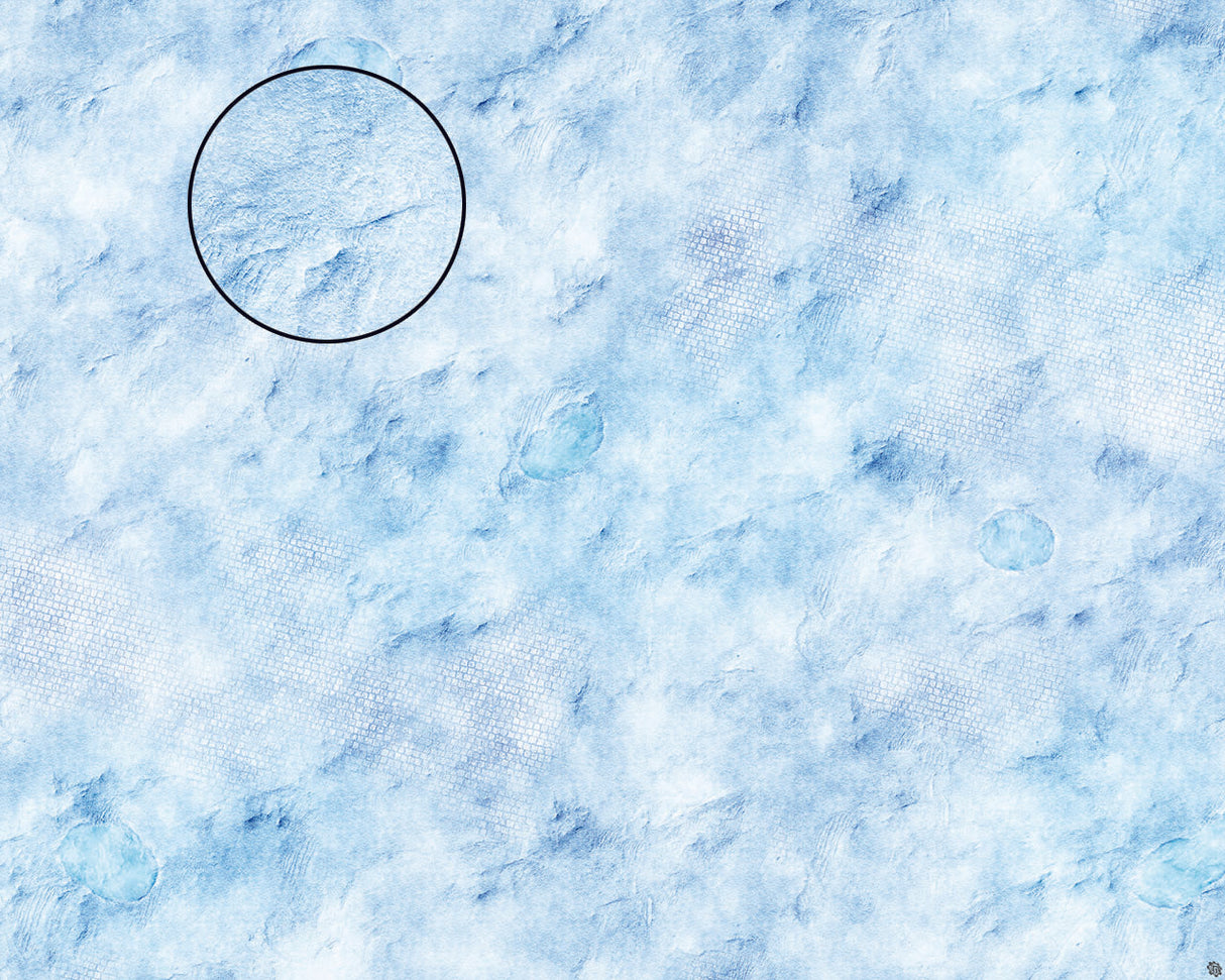 Mats by Mars: Frosty Cobbles Tabletop Wargaming Play Mat