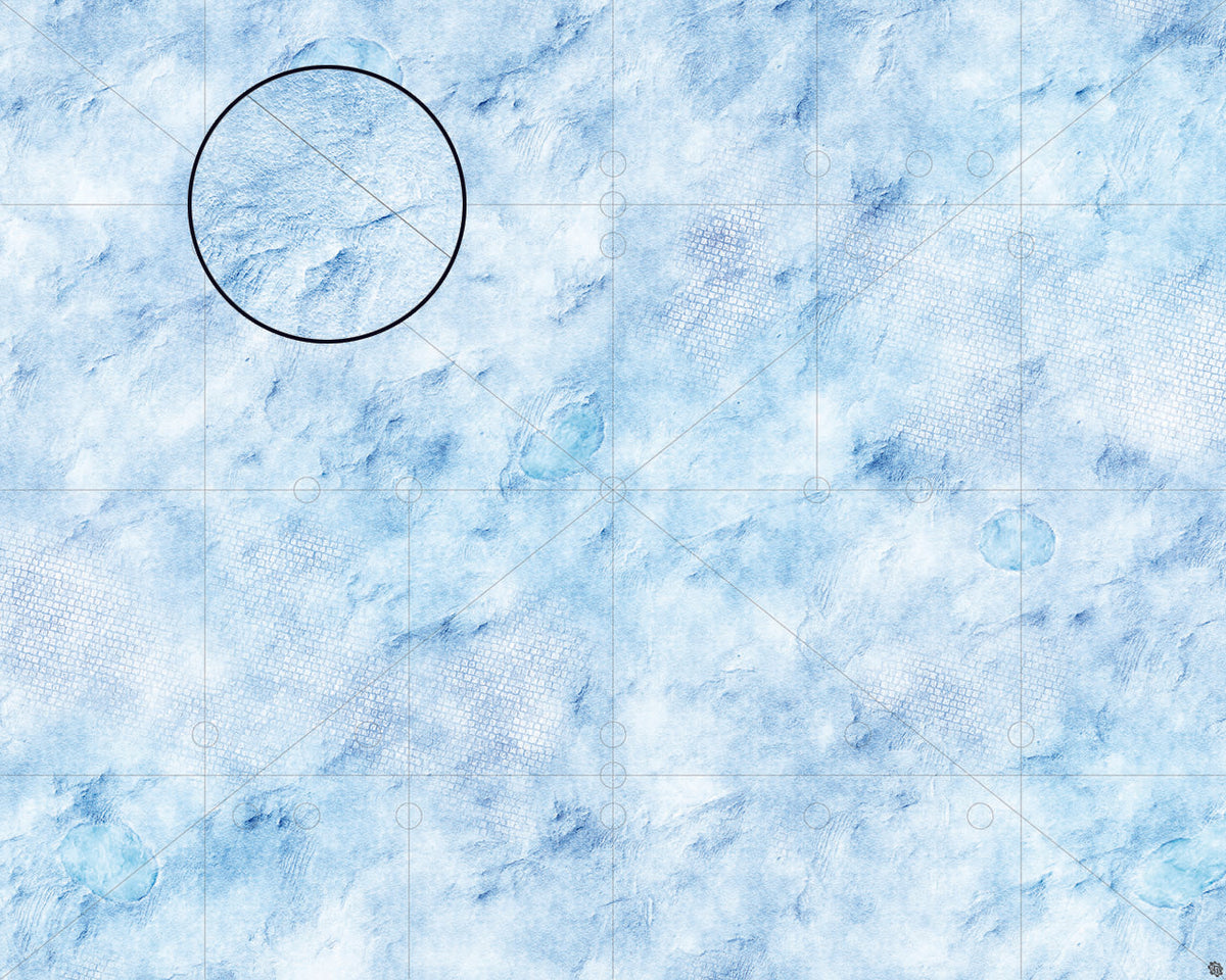 Mats by Mars: Frosty Cobbles Tabletop Wargaming Play Mat