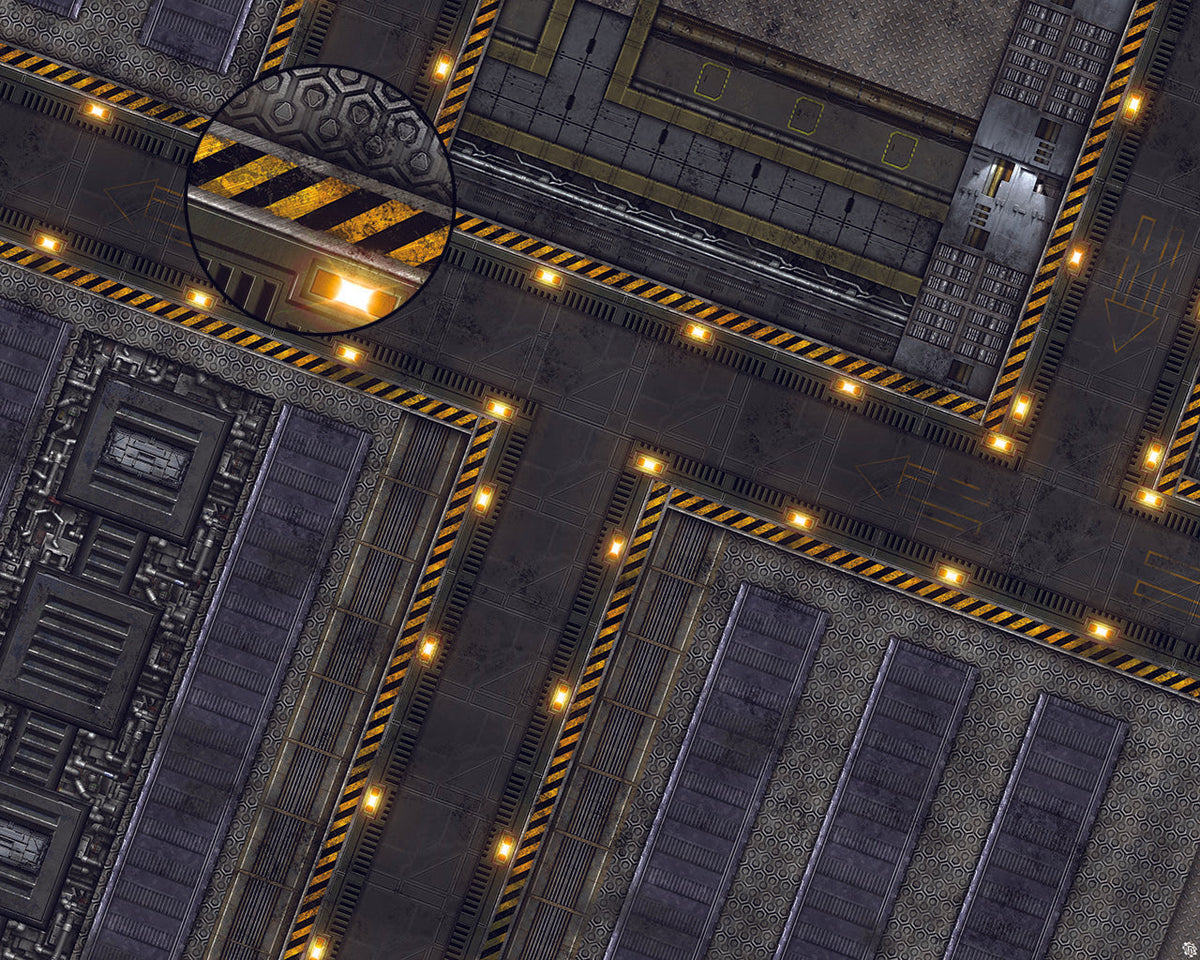 Mats by Mars: Factory Floor Tabletop Wargaming Play Mat