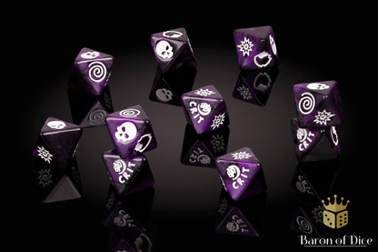 Panther Purple D8 Dice Set