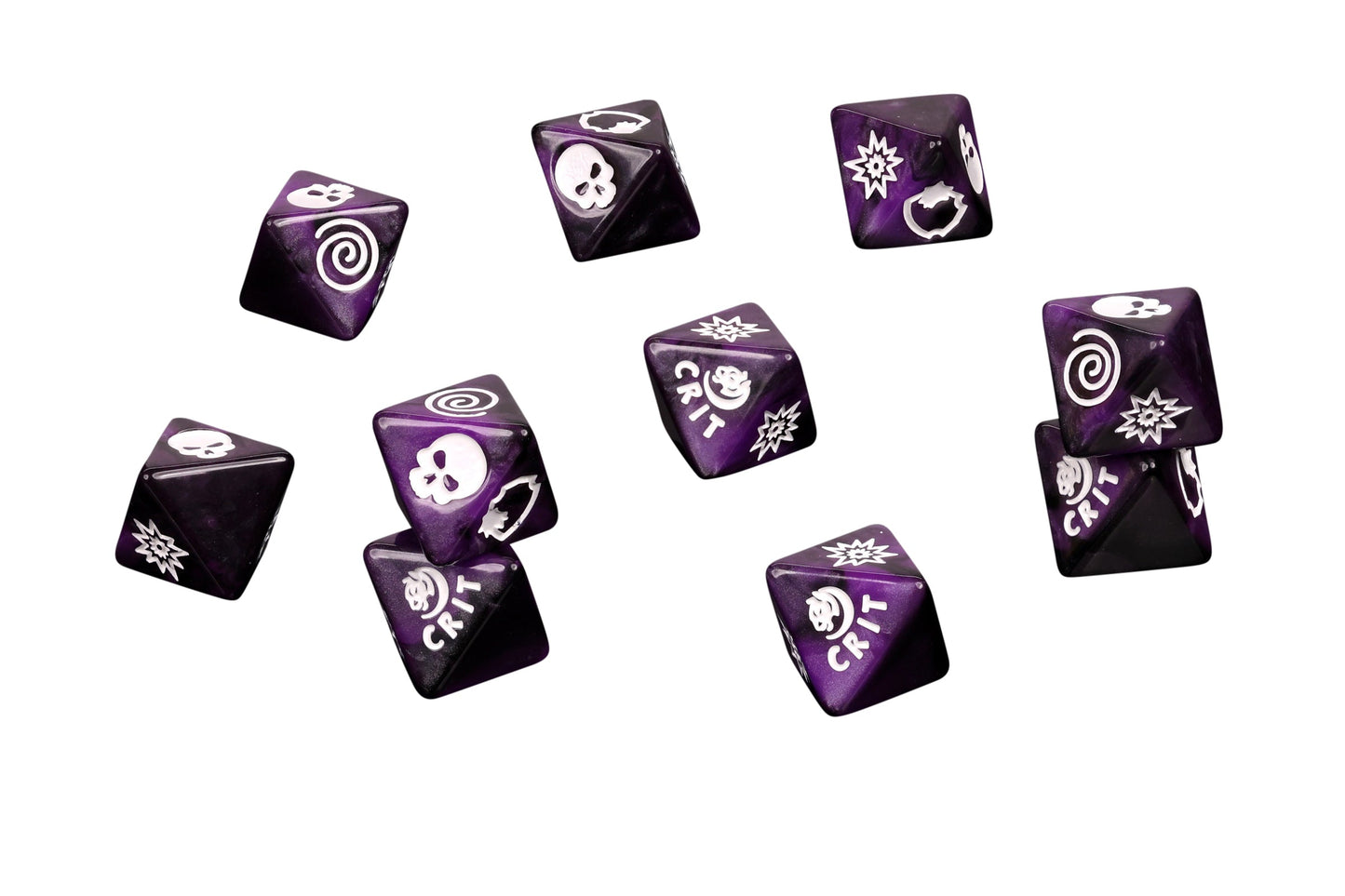 Panther Purple D8 Dice Set