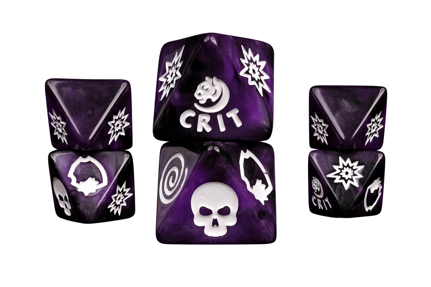 Panther Purple D8 Dice Set