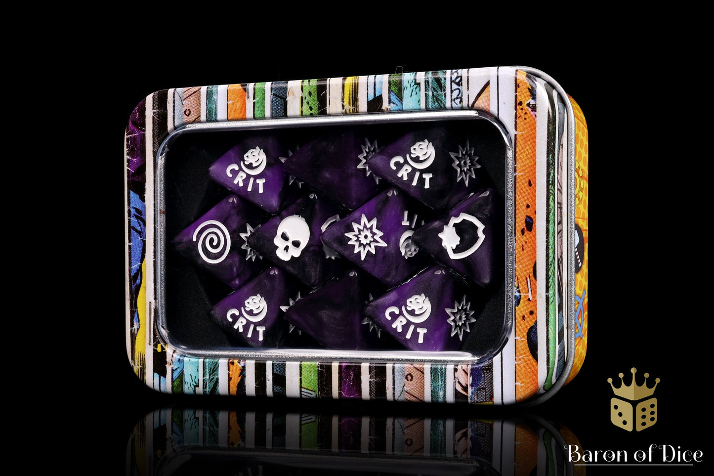 Panther Purple D8 Dice Set