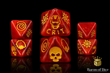 Armored Suit Dice - D8 Set