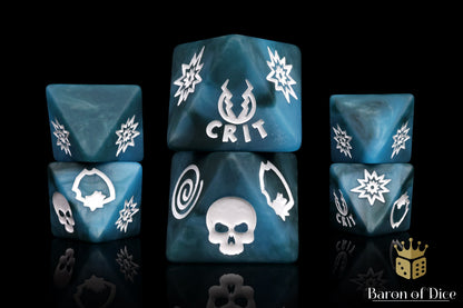 Moon Bolt D8 Dice Set