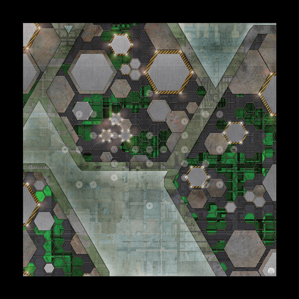 Mats by Mars: Quinfinity Jade Tabletop Wargaming Play Mat