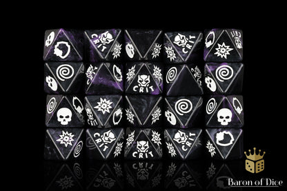 Panther Purple D8 Dice Set