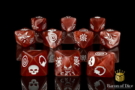 Bloody Symbiote Dice - D8 Set