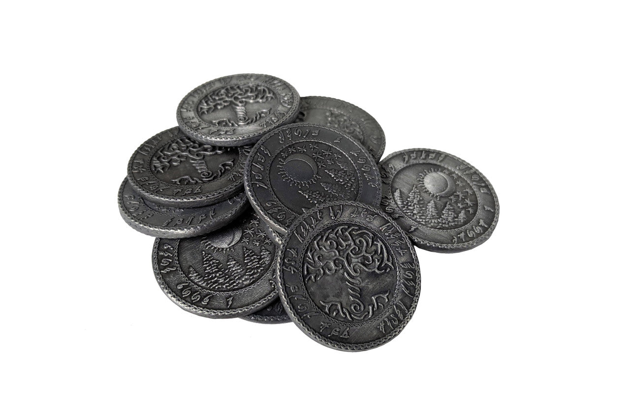Fantasy Coins - Elven Silver Piece