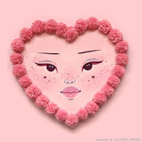 Trekell Symbolic Heart Panel - Wooden Painting Canvas