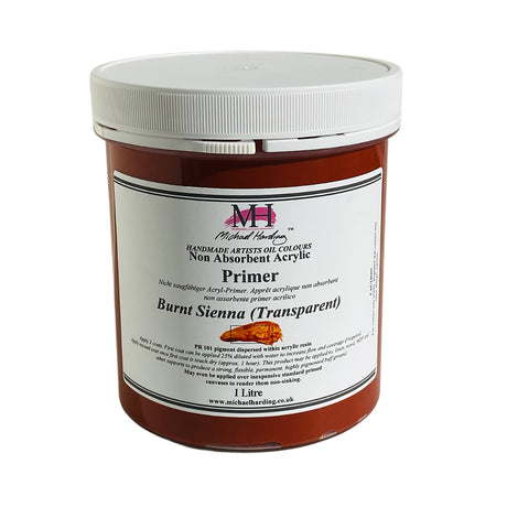Michael Harding Non-Absorbent Acrylic Primer - Superior Base for Oil Paintings