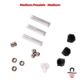 3 Sets Medium Posable Magnetic Flight Stands