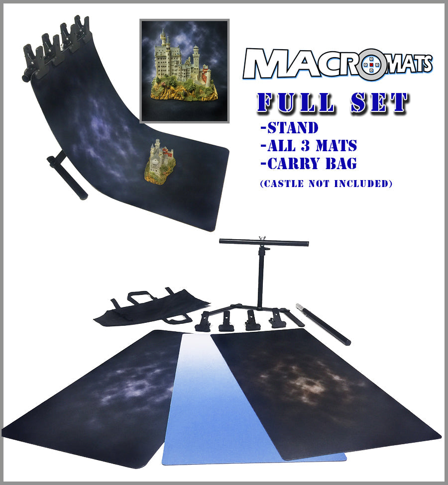 MacroMats Photography Full Backdrop Set