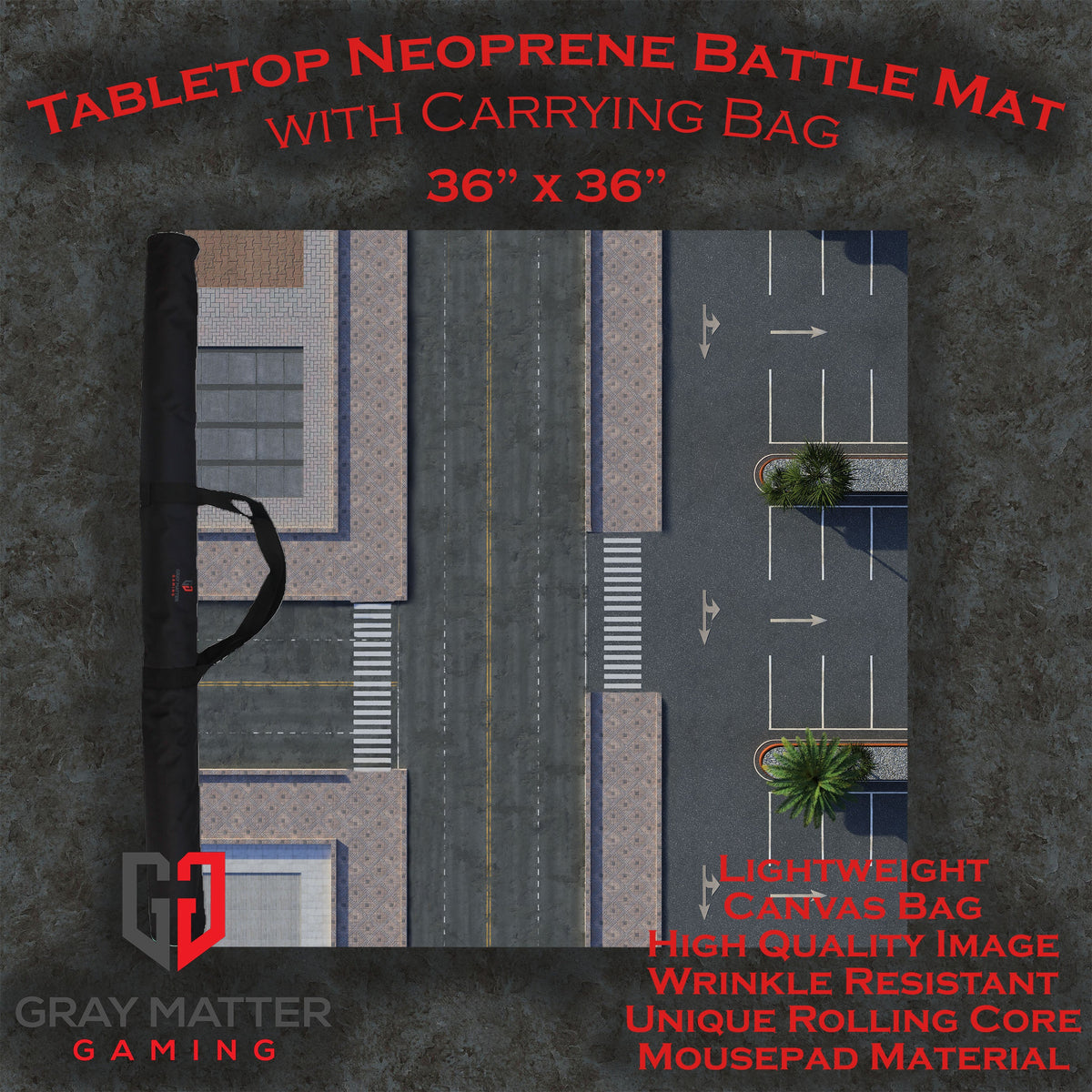 Modern City 1 - Neoprene Battle Mat with Bag