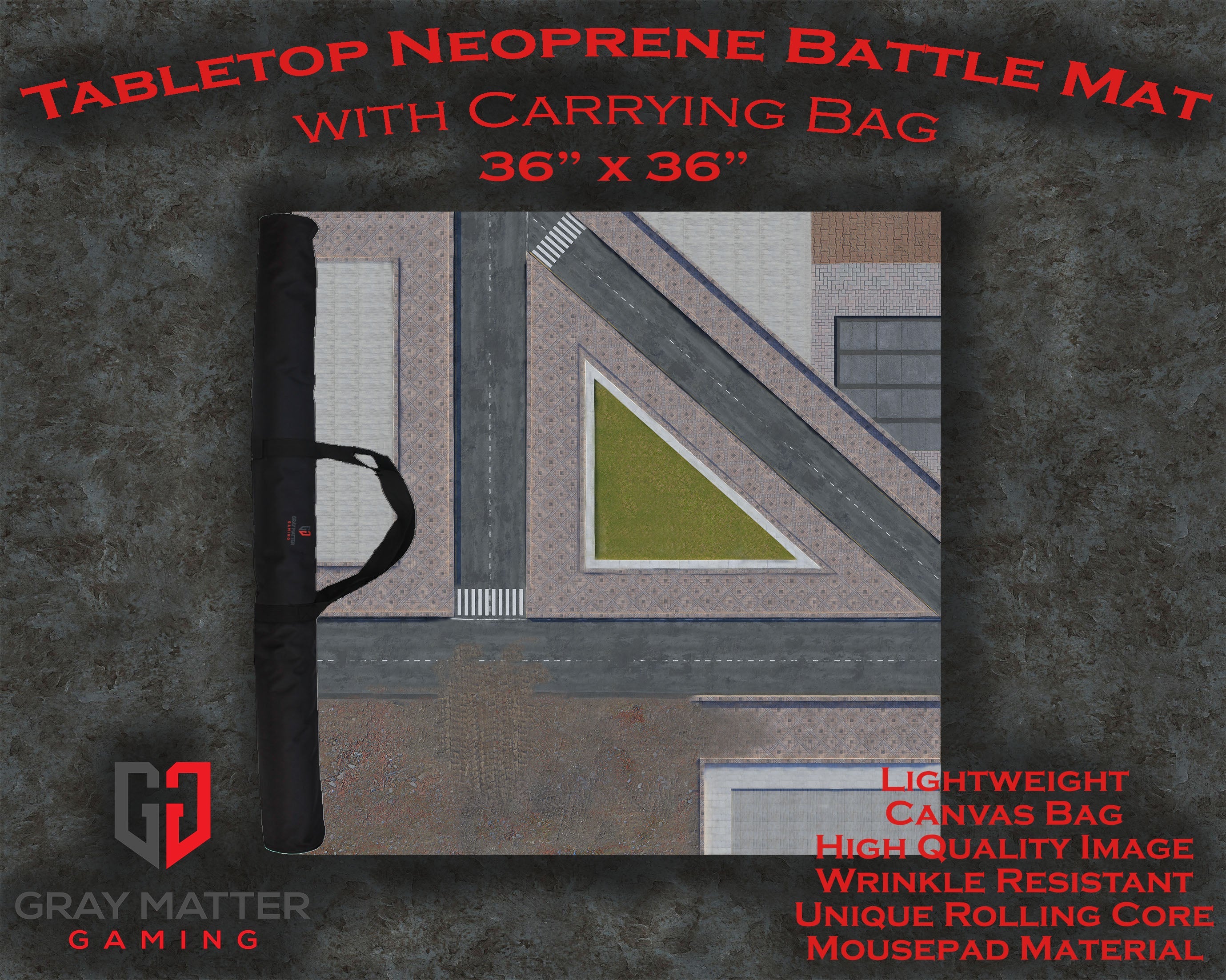 Modern City 2 - Neoprene Battle Mat with Bag