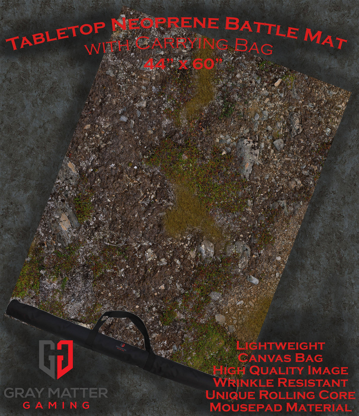 Muddy Battlefield - Neoprene Battle Mat with Bag