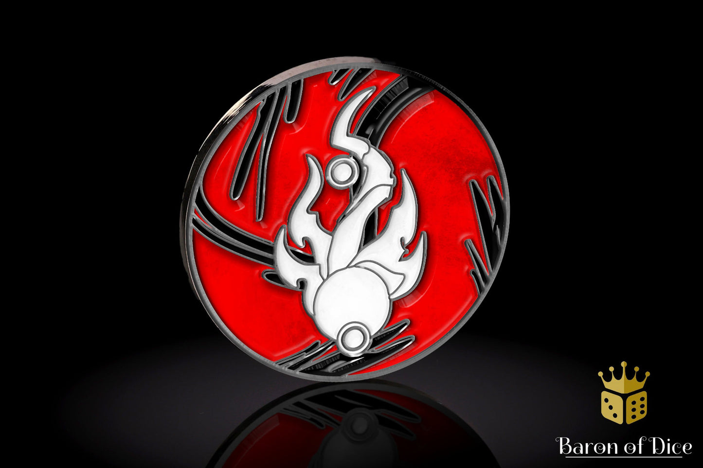 Metal Combat Gauge | Baron Coin™ Compatible | Warmachine: Fane of Nyrro