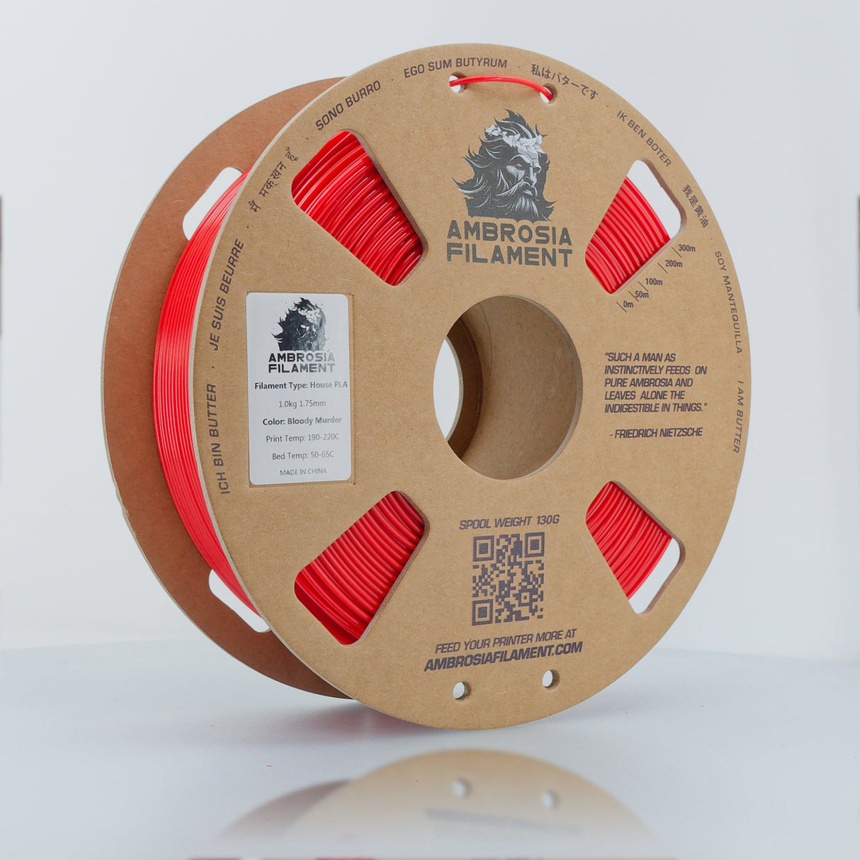 AMBROSIA ASA Filament of the Gods - 1KG Bambu AMS Friendly Cardboard Spools Premium 3D Printing Filament House ASA