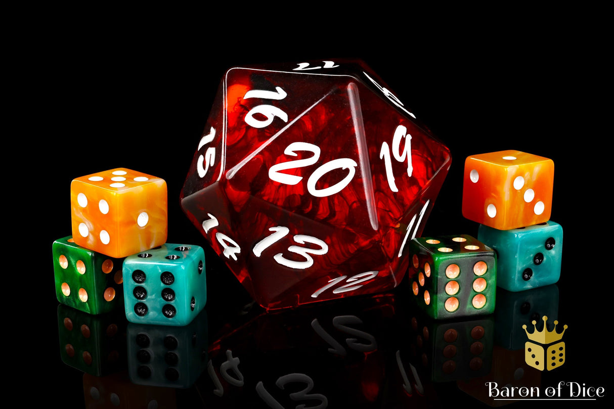 Big Ass D20 - Red Fire