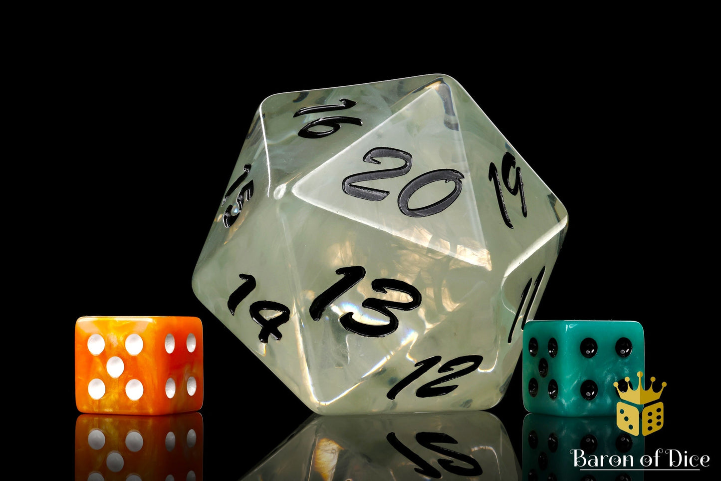 Big Ass Spindown D20 - White Order