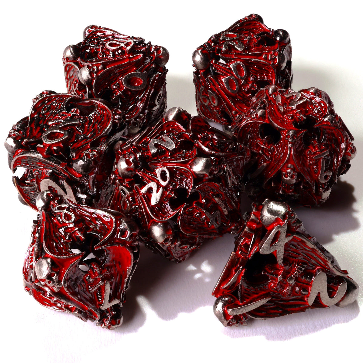 Angels of Death Metal RPG Dice - 7 Pieces