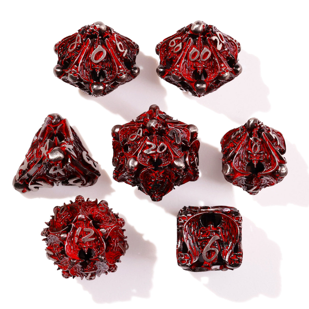 Angels of Death Metal RPG Dice - 7 Pieces