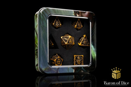 Sunken Treasure Metal RPG Dice Set - 7 Pieces