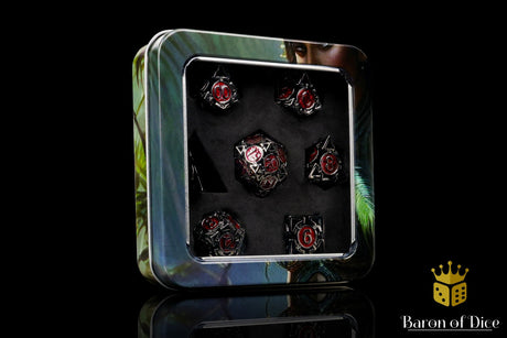 Which Way Is Up? Metal RPG Dice Set - 7 Pieces