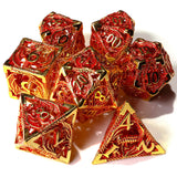 Dragons of Legend Metal RPG Dice Set - 7 Pieces