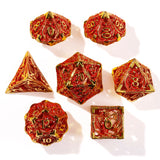 Dragons of Legend Metal RPG Dice Set - 7 Pieces