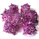 Ancient Wyvern Metal RPG Dice Set - 7 Pieces