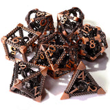 Bronze Kraken Metal RPG Dice Set - 7 Pieces