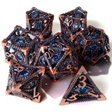 Eye of Providence Metal RPG Dice Set - 7 Pieces