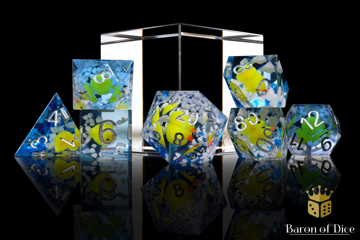 Rubber Duck Liquid Core RPG Dice Set - 7 Pieces