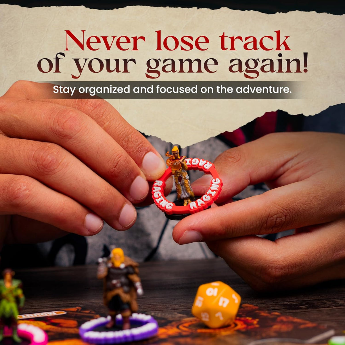 RPG Condition Markers – 112 Rubber Rings for D&D
