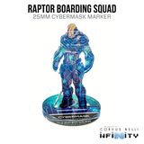 Infinity 3D Markers: Raptor Boarding Squad (25mm Cybermask)