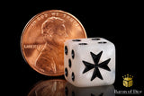 Knight Templar Dice - White