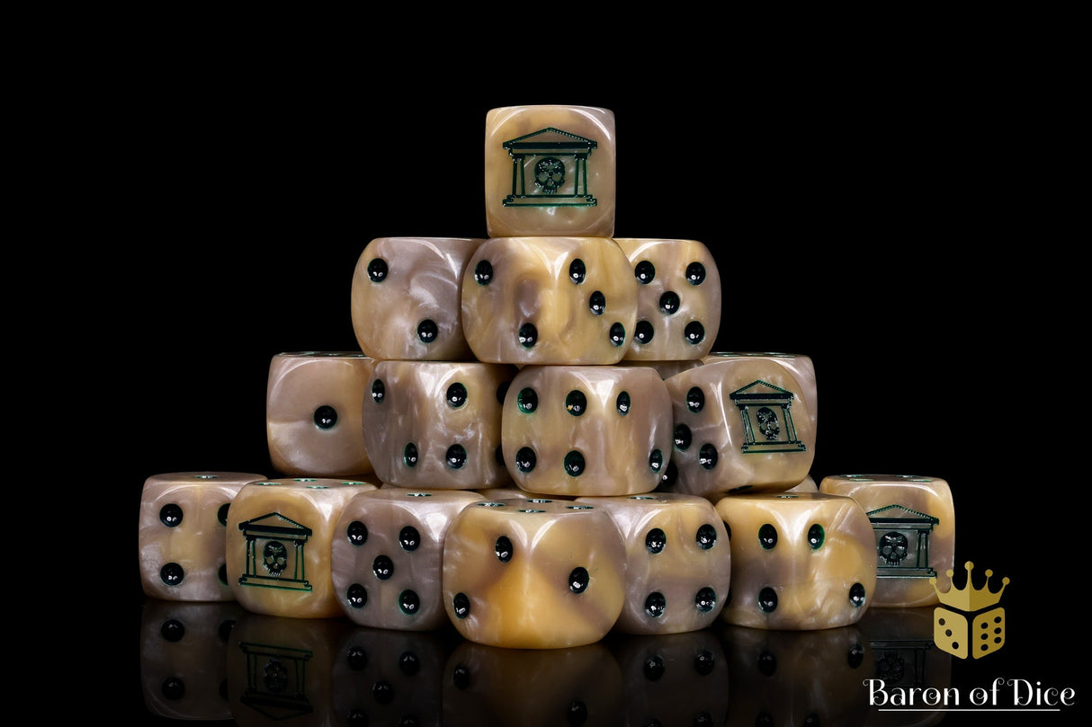 Military Gate Dice - Bone