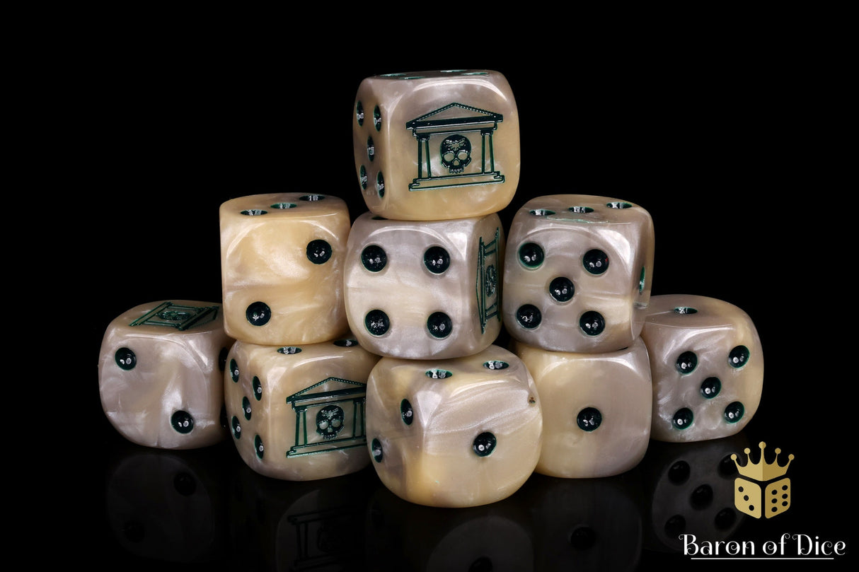 Military Gate Dice - Bone
