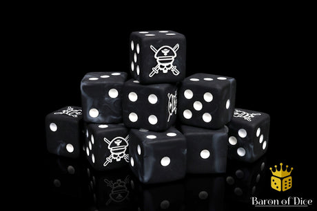 Military Sergeant Dice - Black